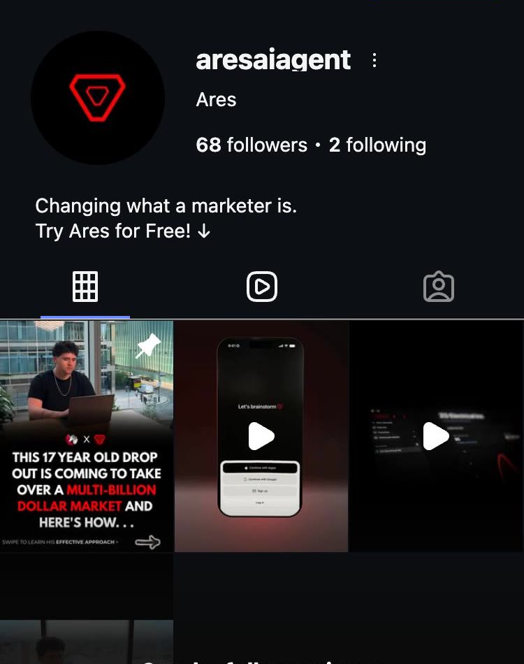 Instagram — @aresaiagent